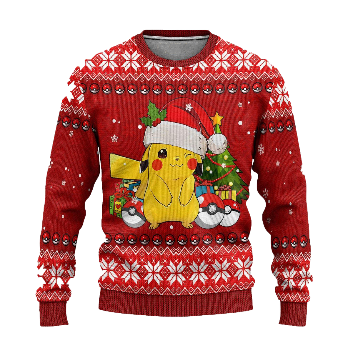 Pikachu Pokemon Anime Ugly Christmas Sweater