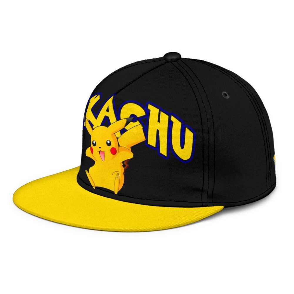 Pikachu Snapback Hat Anime Fan Gift Idea