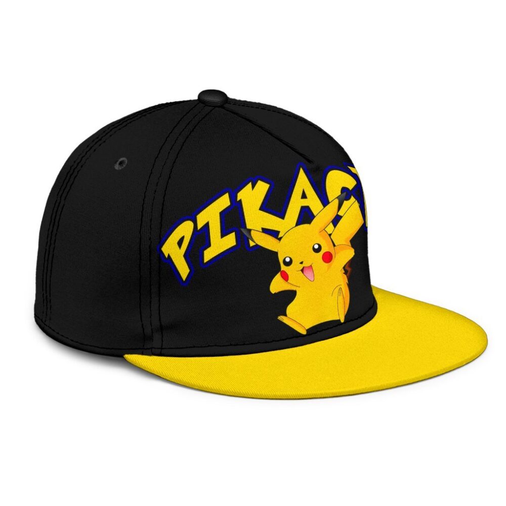 Pikachu Snapback Hat Anime Fan Gift Idea