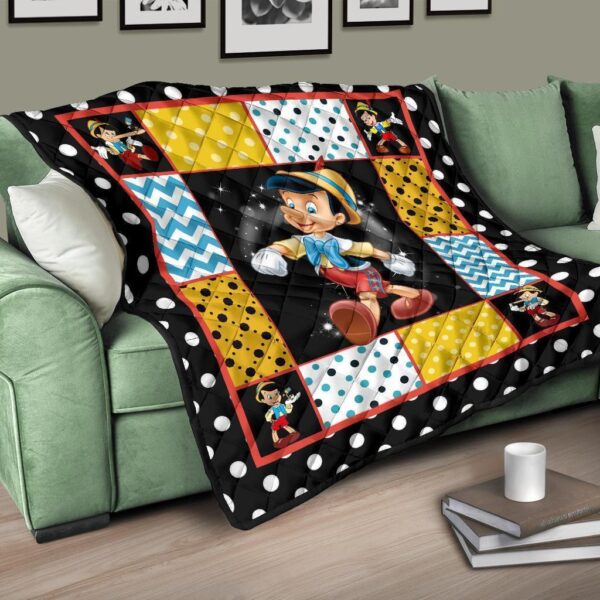 pinocchio quilt blanket cartoon fan gift idea 2s1iq