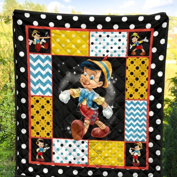 pinocchio quilt blanket cartoon fan gift idea 6nkdx