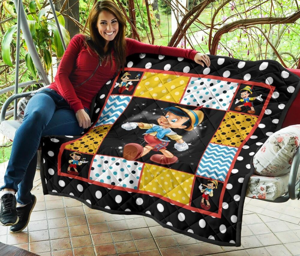 Pinocchio Quilt Blanket Cartoon Fan Gift Idea