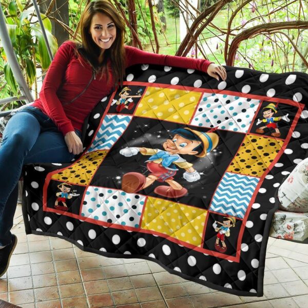 pinocchio quilt blanket cartoon fan gift idea fsken