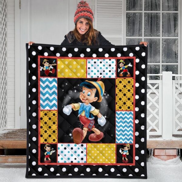 pinocchio quilt blanket cartoon fan gift idea gjy6n