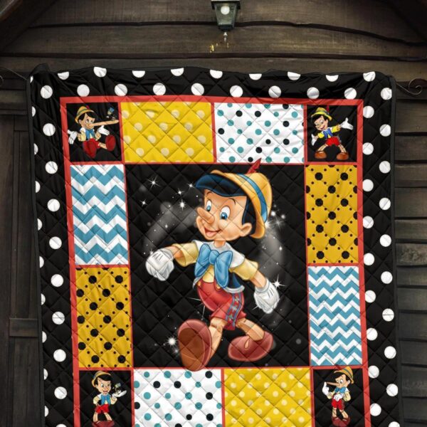 pinocchio quilt blanket cartoon fan gift idea gzl74