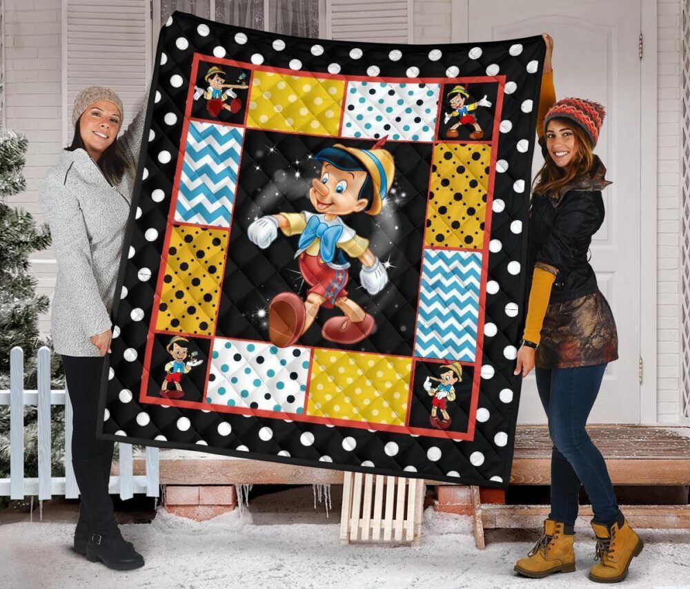 Pinocchio Quilt Blanket Cartoon Fan Gift Idea