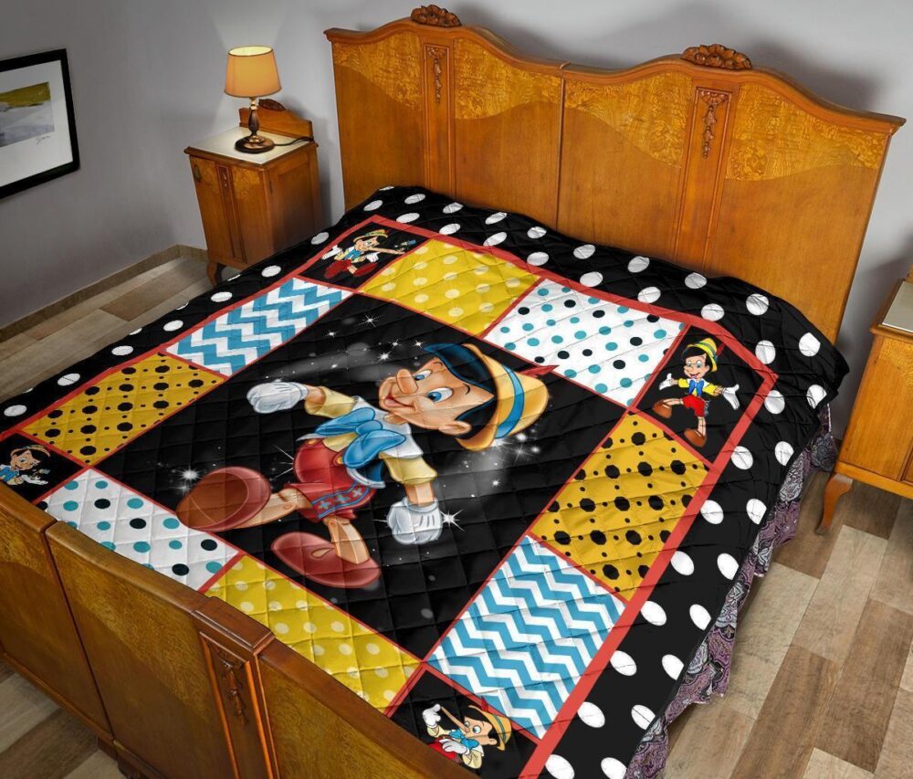 Pinocchio Quilt Blanket Cartoon Fan Gift Idea