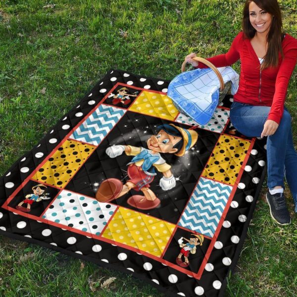 pinocchio quilt blanket cartoon fan gift idea oilp2