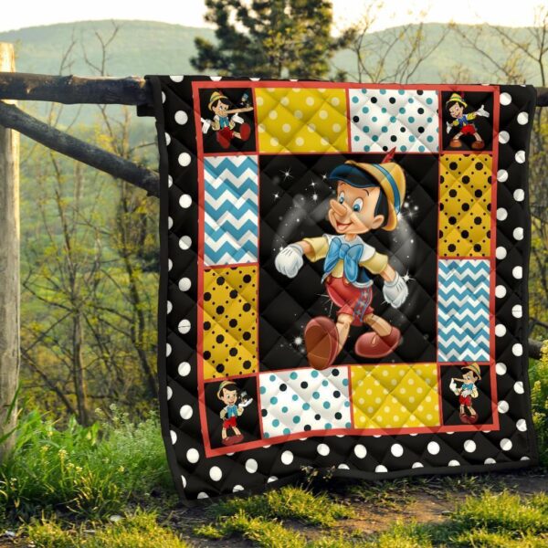 pinocchio quilt blanket cartoon fan gift idea ompea