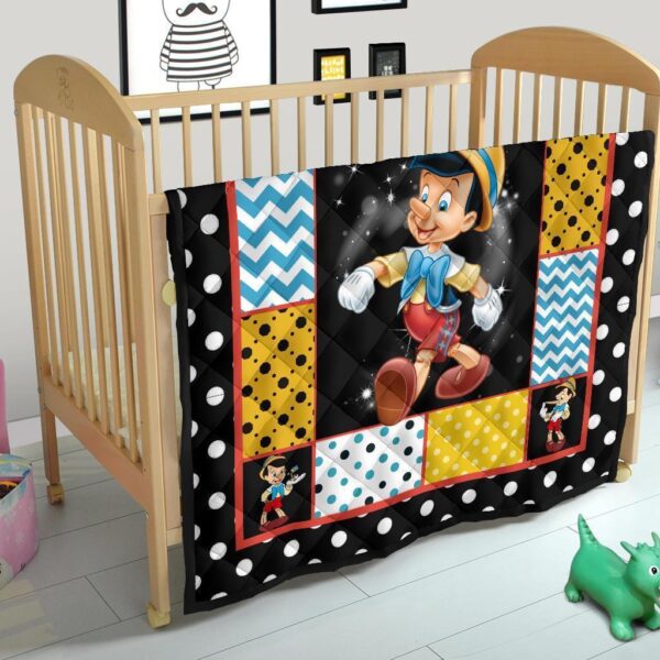 pinocchio quilt blanket cartoon fan gift idea vosbm