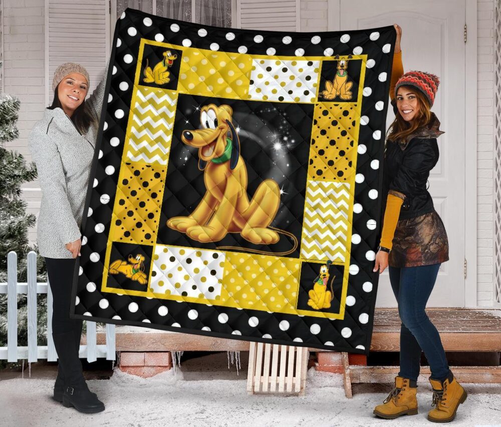 Pluto Quilt Blanket Cute Cartoon Fan Gift Idea