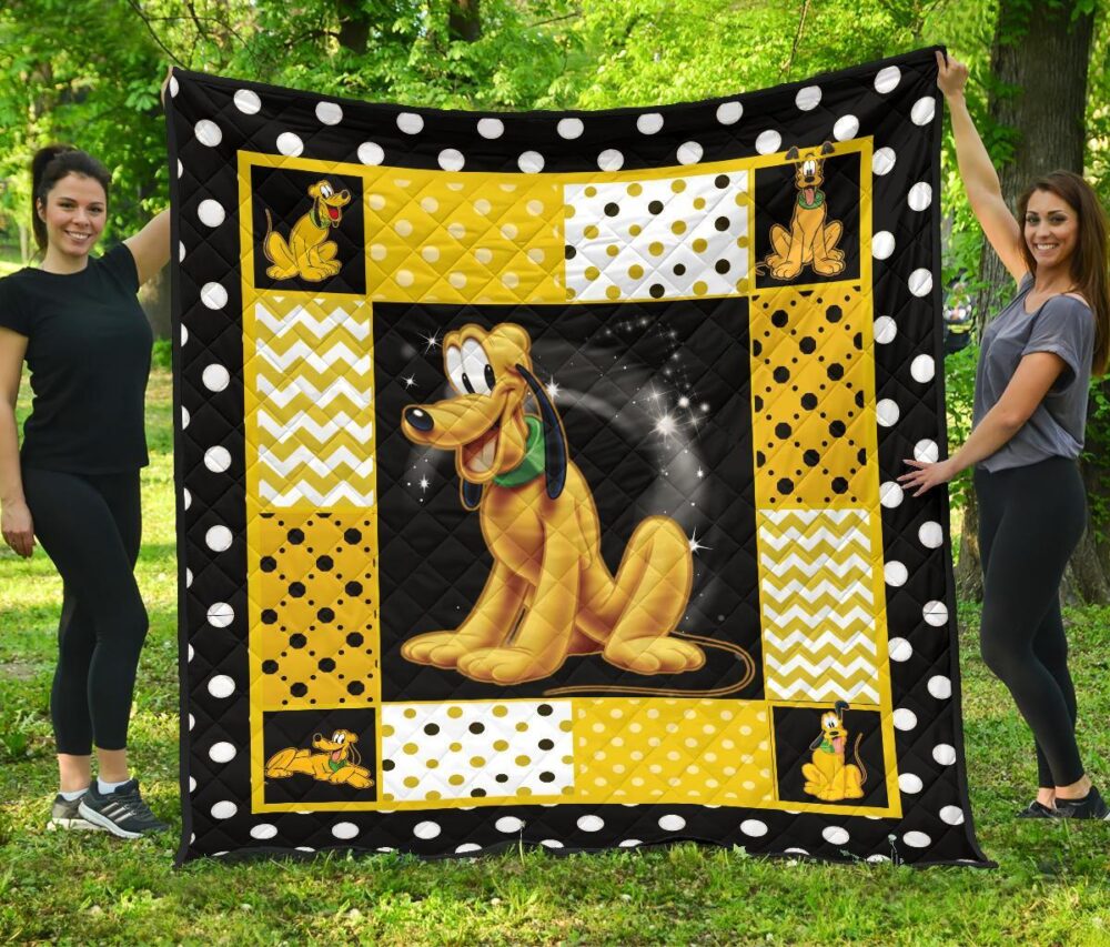 Pluto Quilt Blanket Cute Cartoon Fan Gift Idea