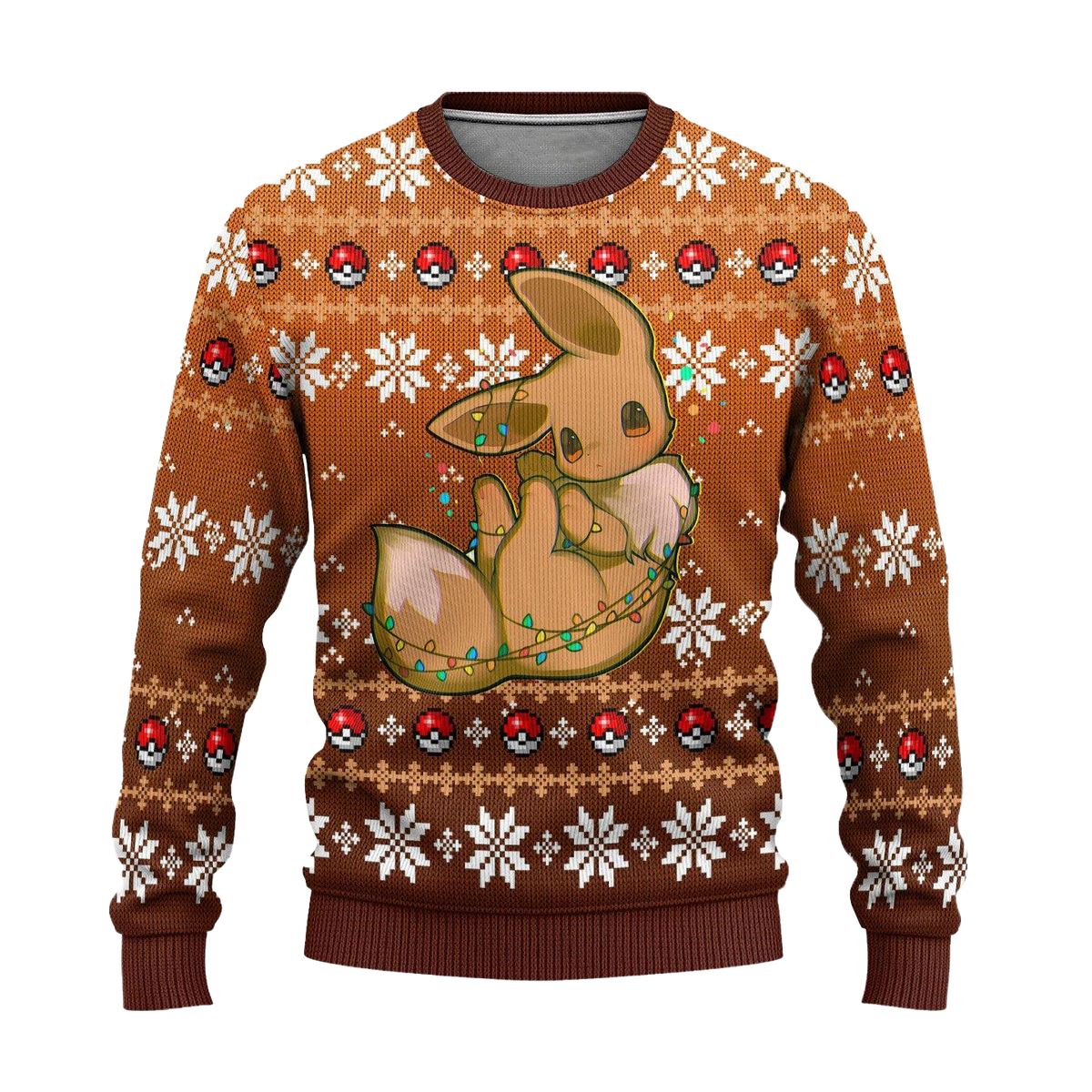 Pokemon Eevee Anime Ugly Christmas Sweater Custom Sweatshirt Apparel