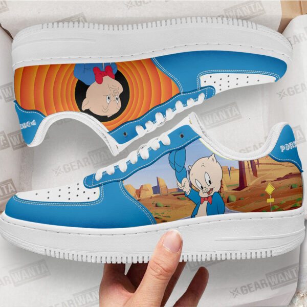 porky pig looney tunes custom sneakers 8o8cf