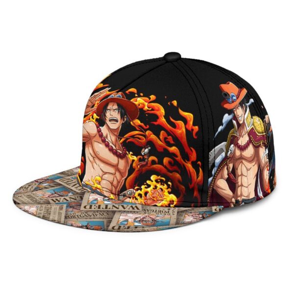 portgas d ace snapback hat one piece anime fan gift 65e2g