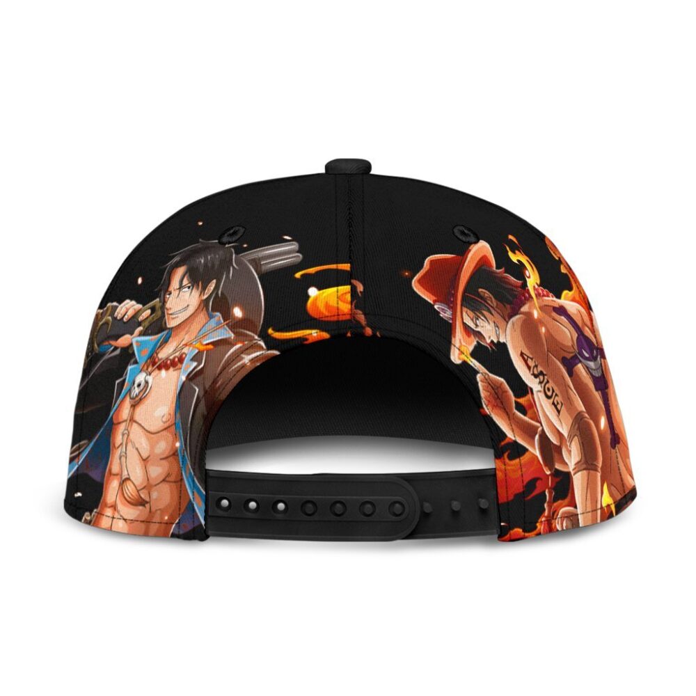 Portgas D. Ace Snapback Hat One Piece Anime Fan Gift