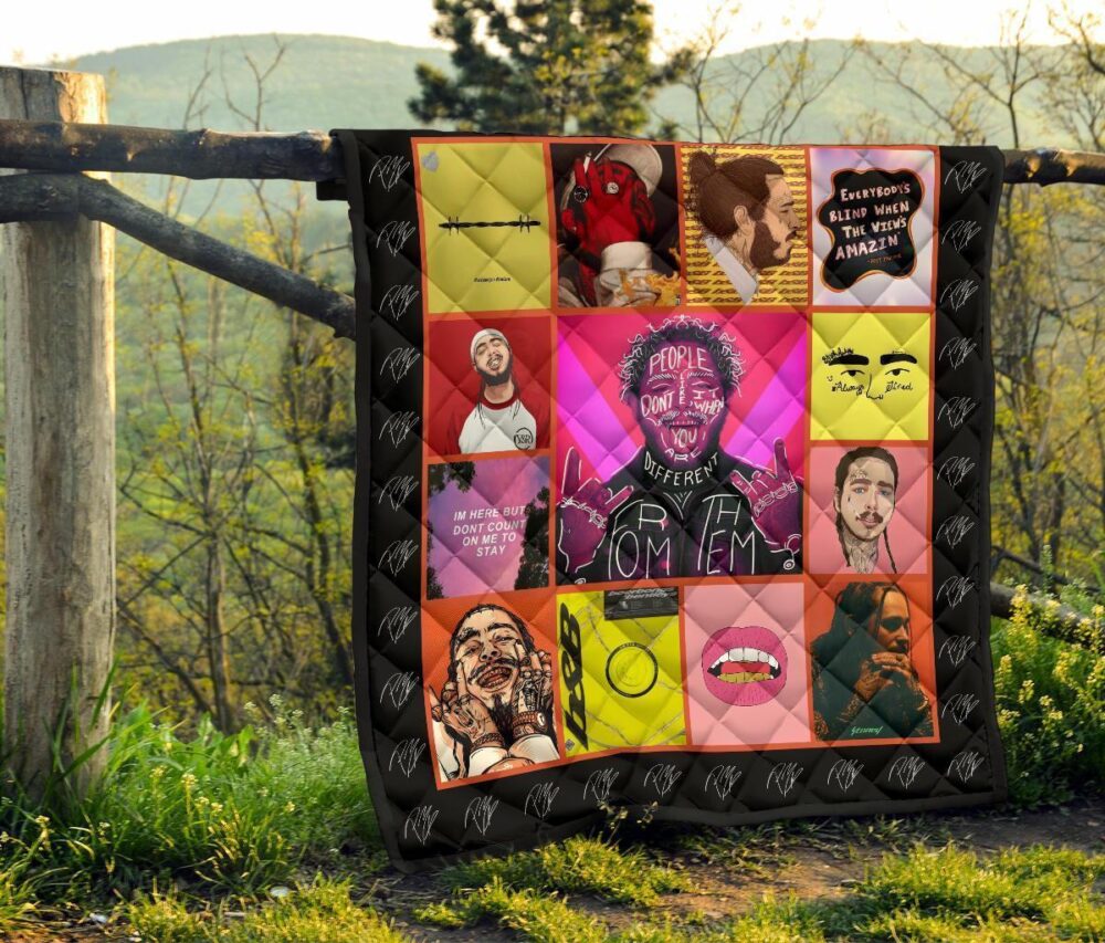 Post Malone Quilt Blanket Amazing Gift For Music Fan