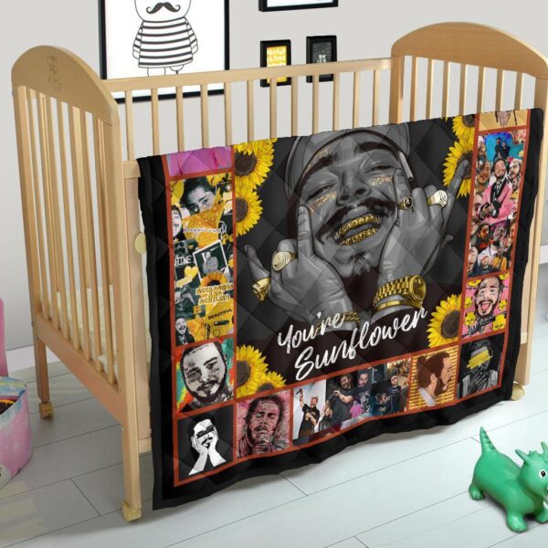 post malone quilt blanket you are sunflower fan gift idea 37gxp