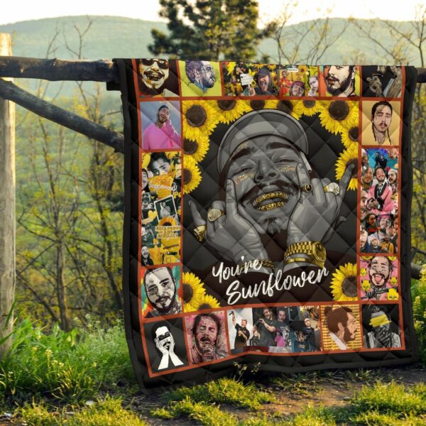 post malone quilt blanket you are sunflower fan gift idea 8dvoh