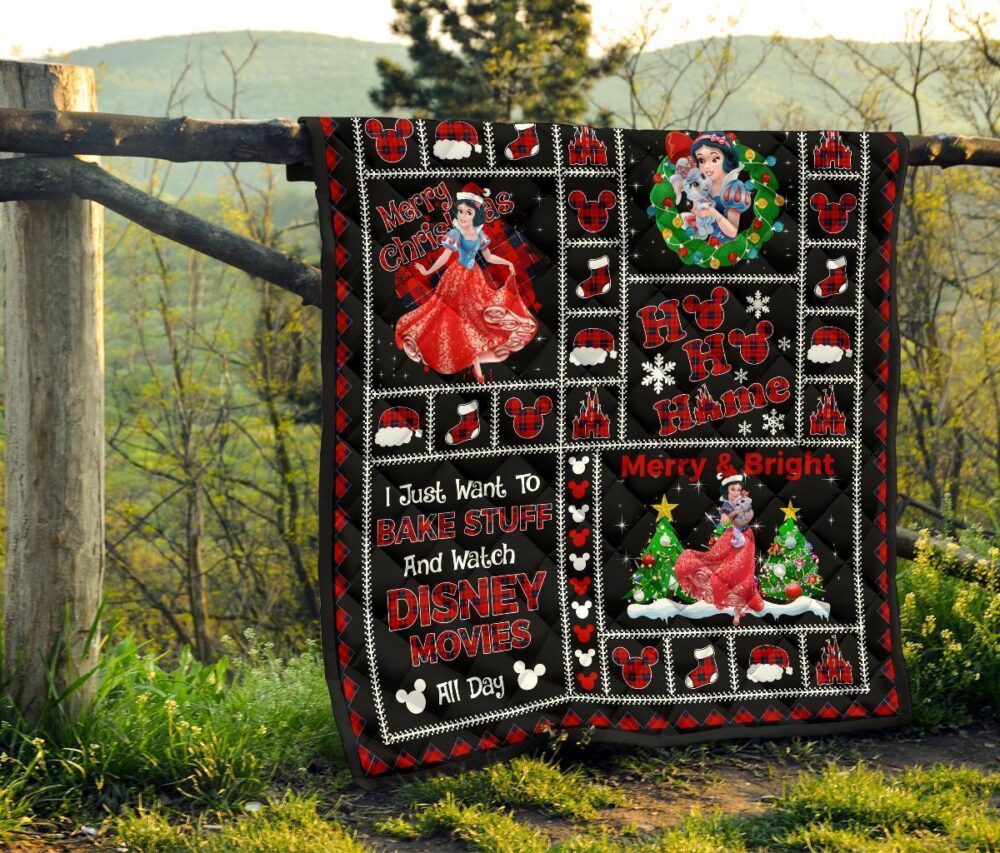 Princess Snow White Christmas Quilt Blanket Gift Idea