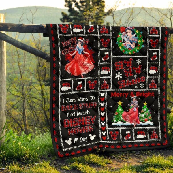 princess snow white christmas quilt blanket gift idea bshgr