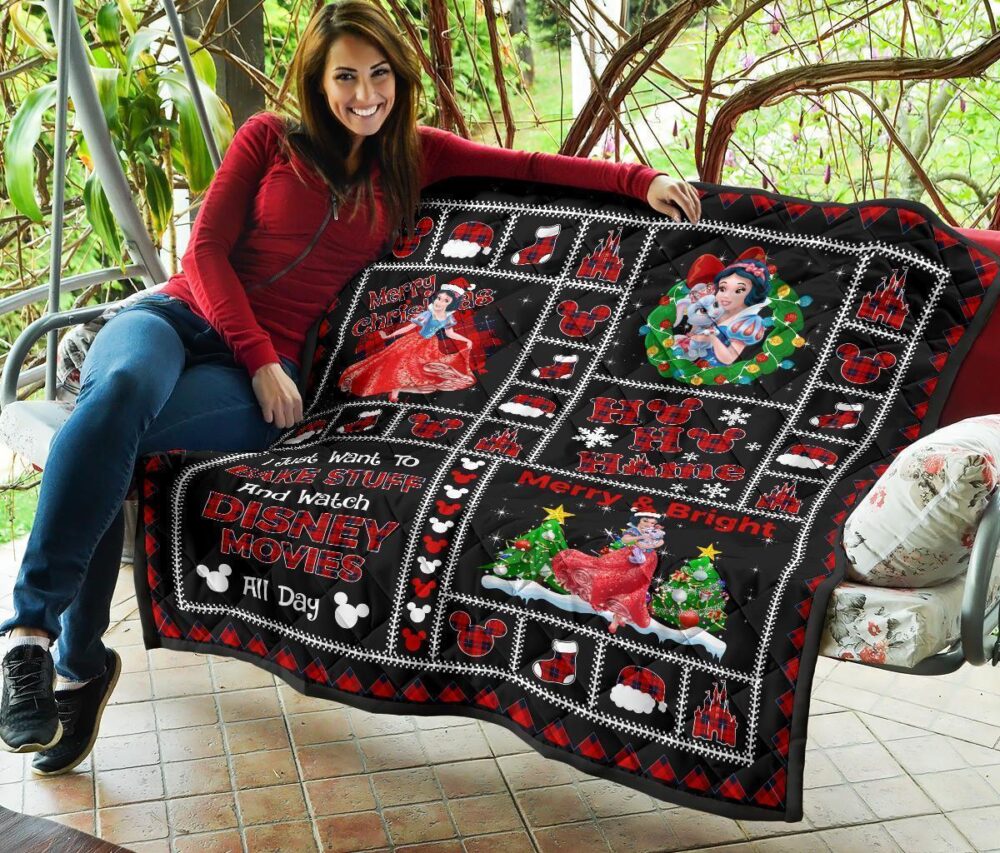 Princess Snow White Christmas Quilt Blanket Gift Idea