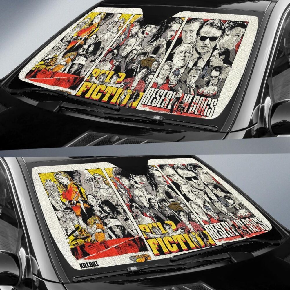 Quentin Tarantino’s Movies Fan Auto Sun Shade