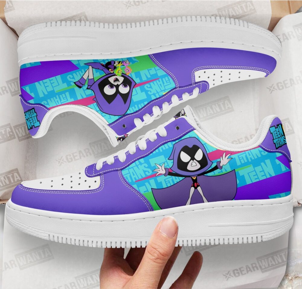 Raven Sneakers Custom Teen Titan Go Cartoon Shoes