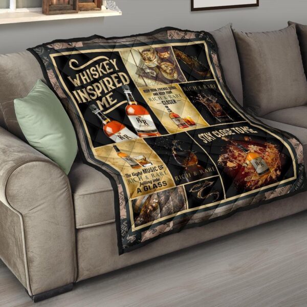 rich rare quilt blanket whiskey inspired me gift idea 4bzky