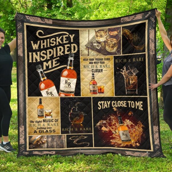 Rich & Rare Quilt Blanket Whiskey Inspired Me Gift Idea