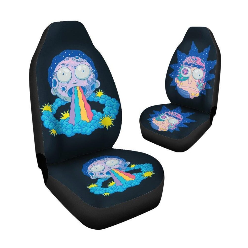 Rick And Morty Car Seat Covers | Morty Rainbow Season 3 Seat Cover RMCS063