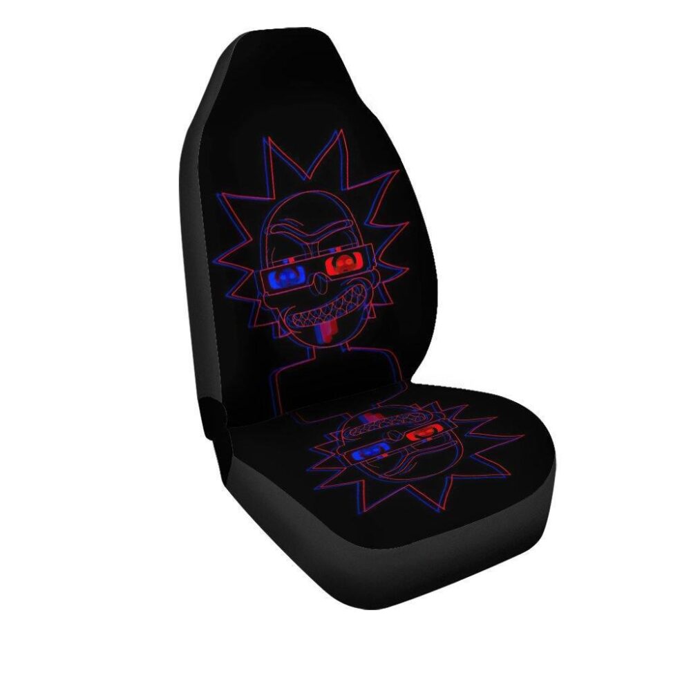 Rick And Morty Car Seat Covers | Neon Rick Seat Covers RMCS054