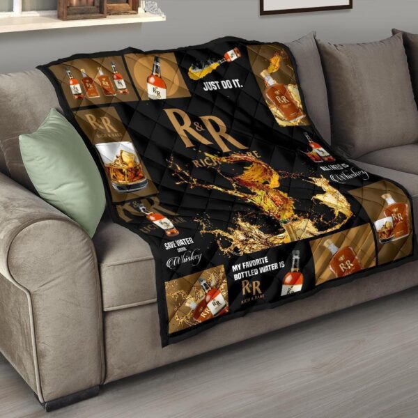 rick and rare quilt blanket all i need is whiskey funny gift 72h6y