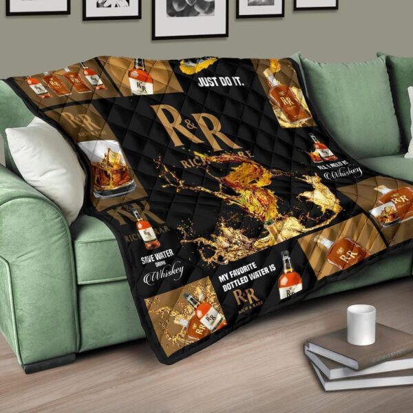 rick and rare quilt blanket all i need is whiskey funny gift igty8