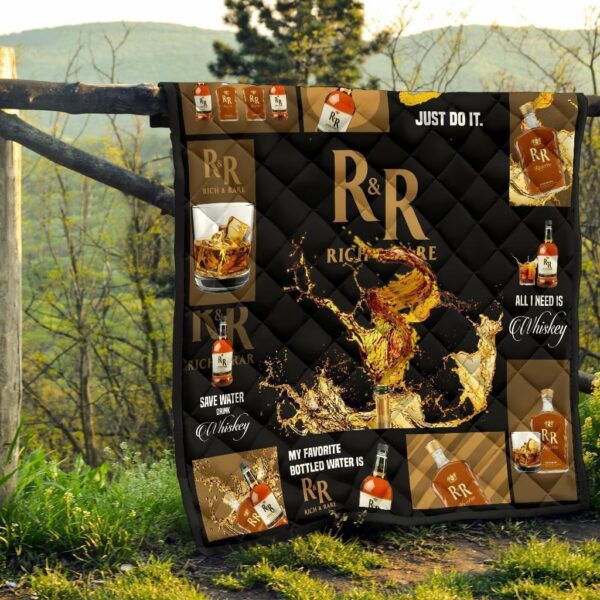 rick and rare quilt blanket all i need is whiskey funny gift neqwp