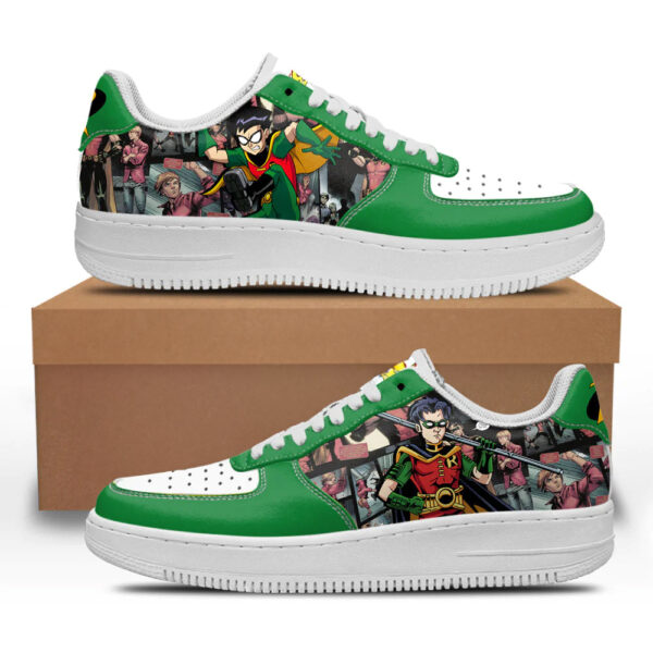 Robin Sneakers Custom Superhero Comic Shoes
