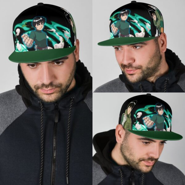 rock lee snapback hat naruto custom anime hat el7tg