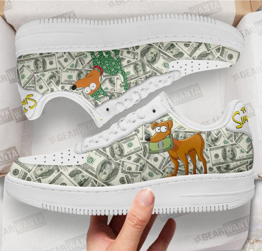 Santa’s Little Helper Sneakers Custom Simpson Cartoon Shoes