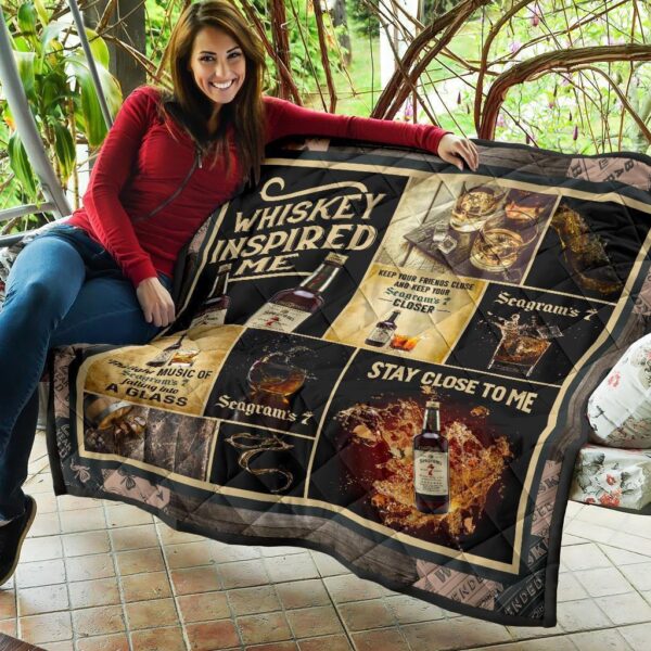 seagrams seven crown quilt blanket whiskey inspired me 4mz1d