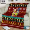 simpson family christmas blanket amazing gift idea zfdda