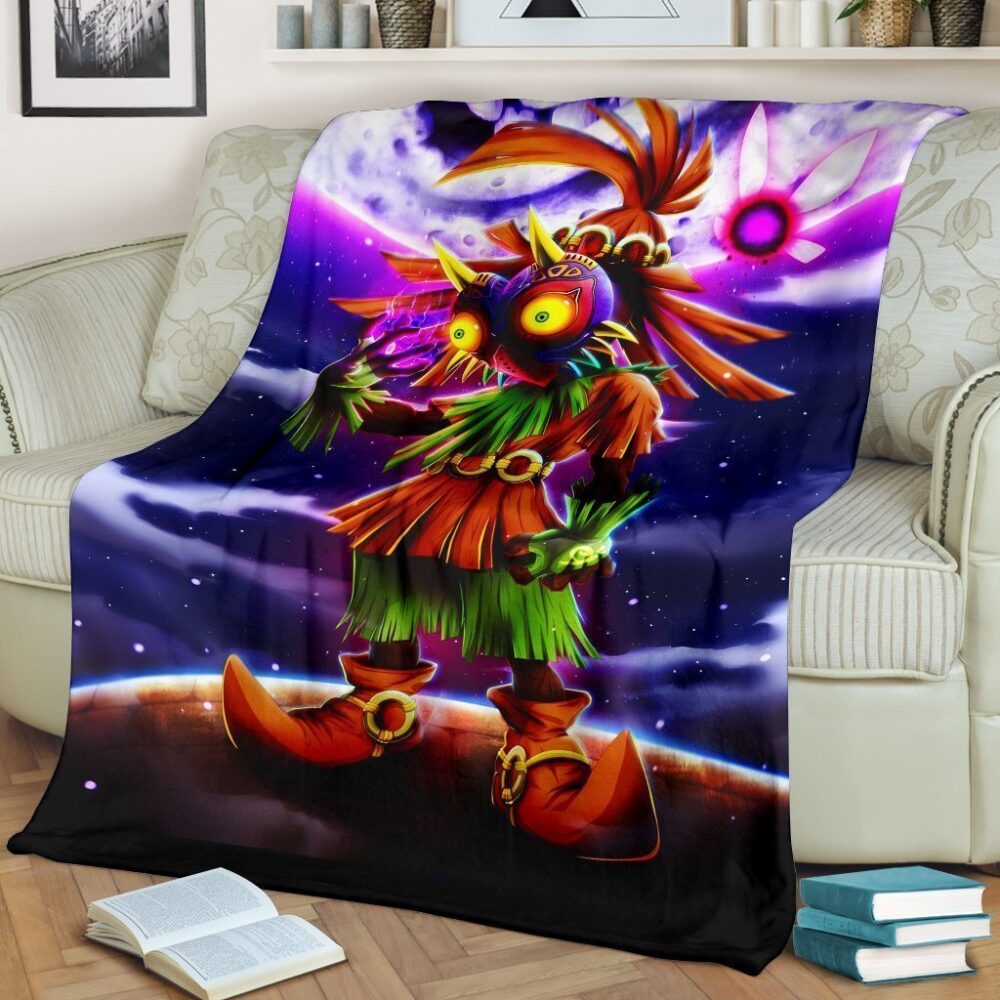 Skull Kid Majoras Mask Fleece Blanket Legend Of Zelda