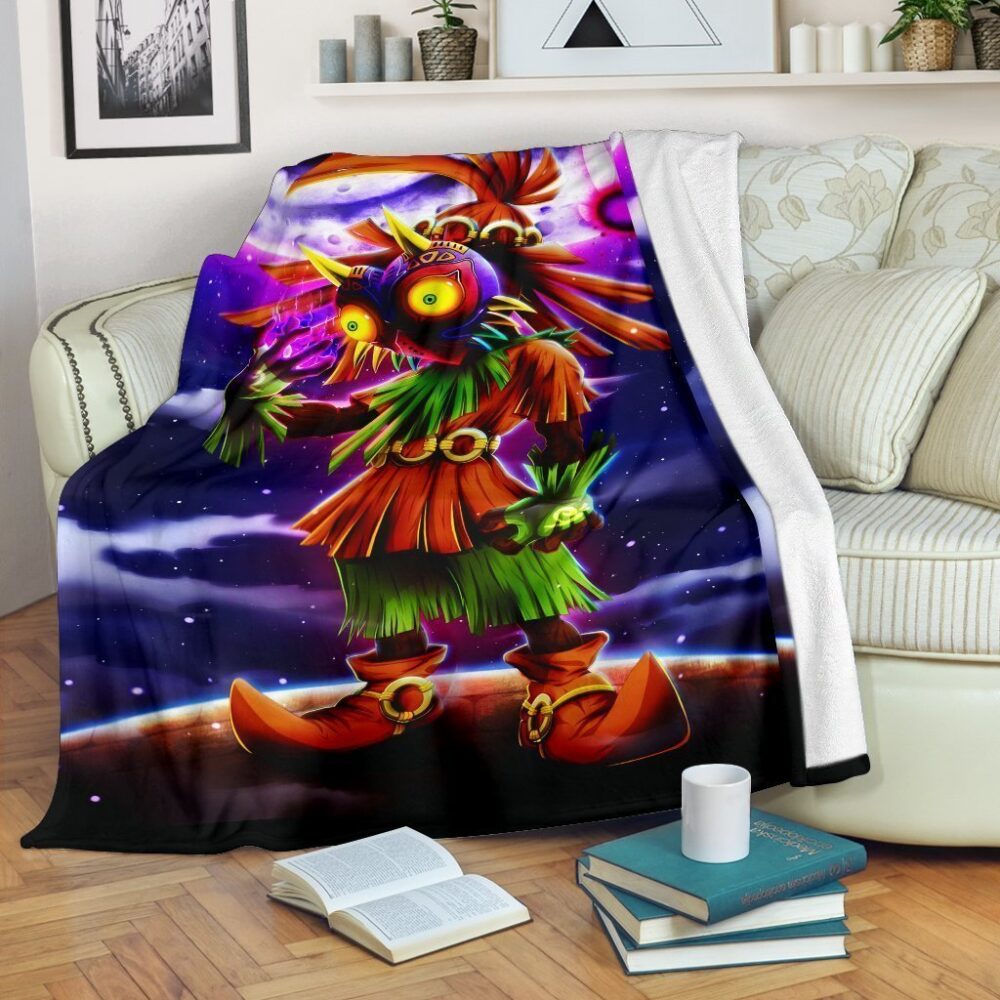 Skull Kid Majoras Mask Fleece Blanket Legend Of Zelda