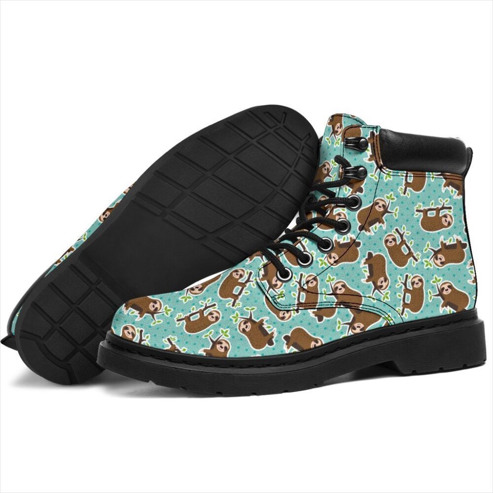 Sloth Boots Animal Custom Shoes Funny For Sloth Lover