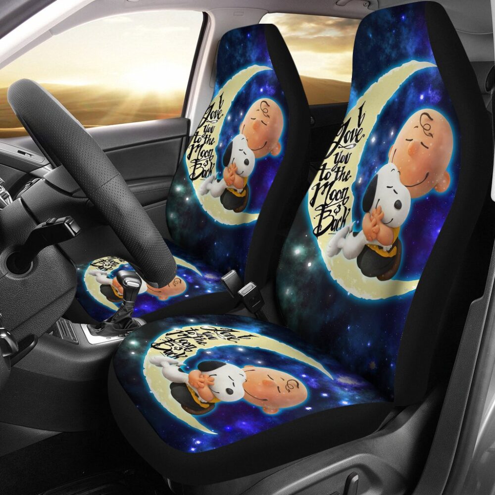 Snoopy Car Seat Covers | Snoopy and Charley Car Seat Covers Cartoon Fan Gift