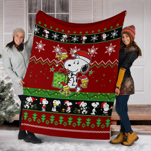 snoopy christmas blanket amazing gift idea bnmmw