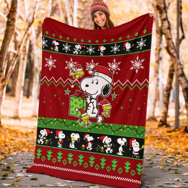 snoopy christmas blanket amazing gift idea epp74