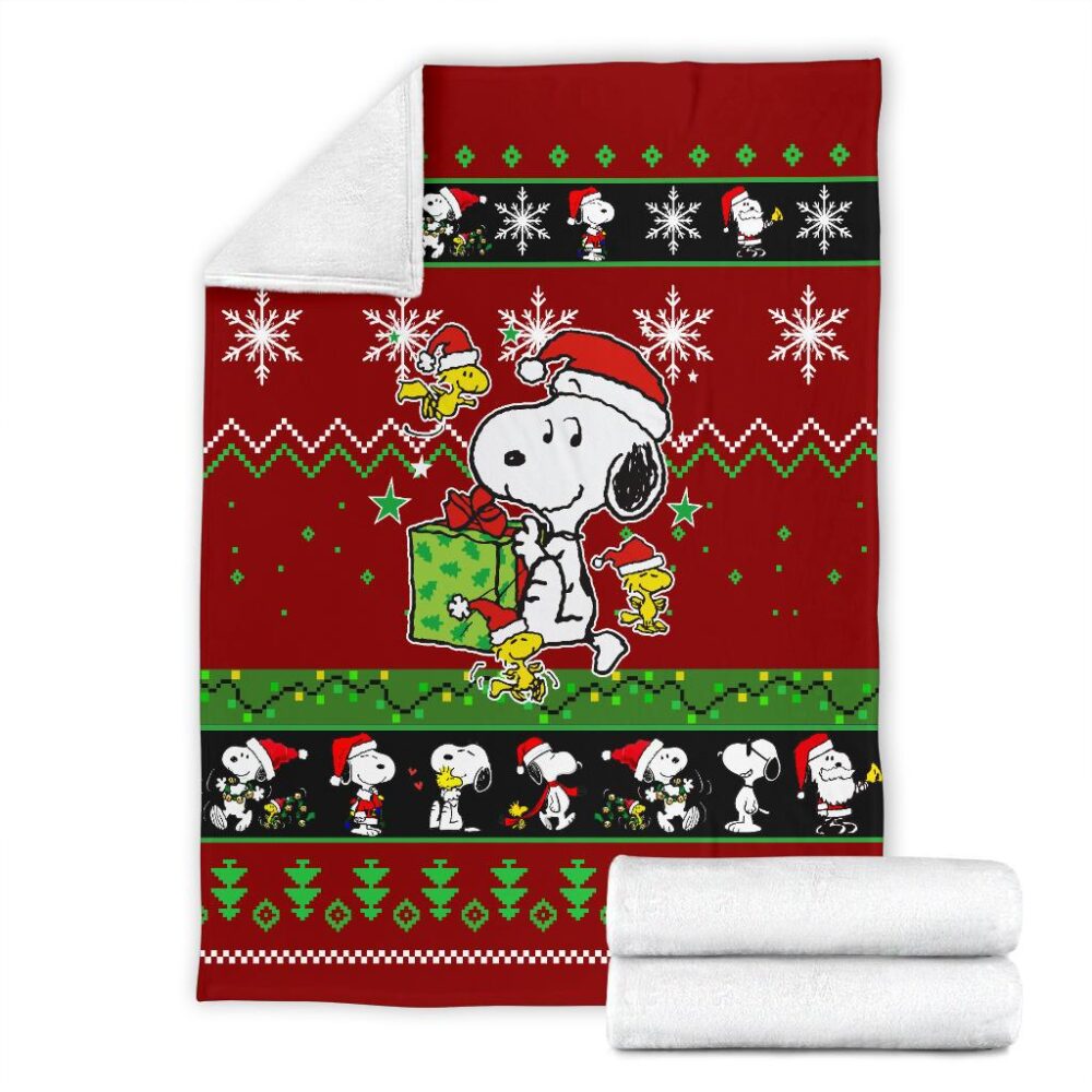 Snoopy Christmas Blanket Amazing Gift Idea