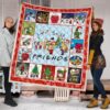snoopy friends christmas quilt blanket xmas bedding decor idea zixd8