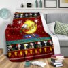 snoopy red christmas blanket amazing gift idea wg8if