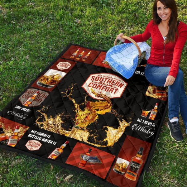 southern comfort quilt blanket all i need is whisky gift idea 3drxj